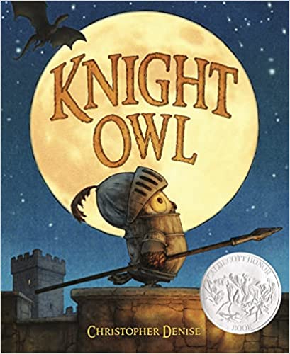 Cover of picture book knight owl by christopher denise