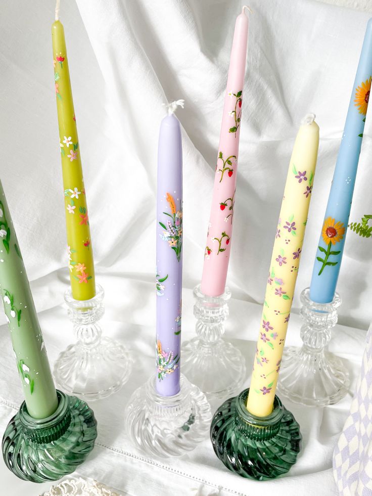 DIY Painted Candles