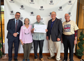 Scott Duncan with Big Check