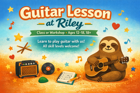 sloth playing guitar