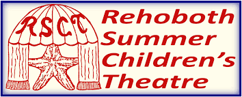 logo with the words "Rehoboth Summer Children's Theatre"