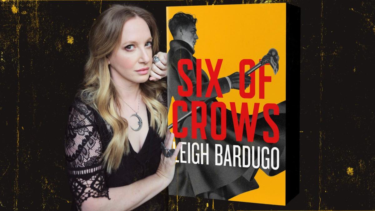 Author Leigh Bardugo and her book Six of Crows