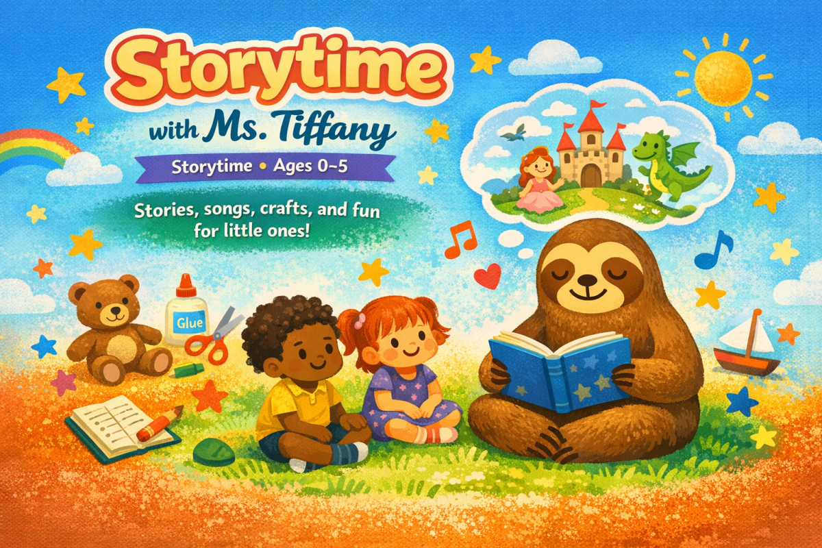 sloth reading to children