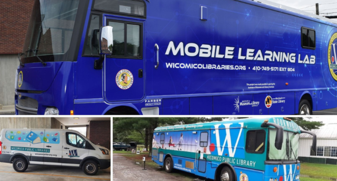 Picture of all three of the vehicles in mobile services