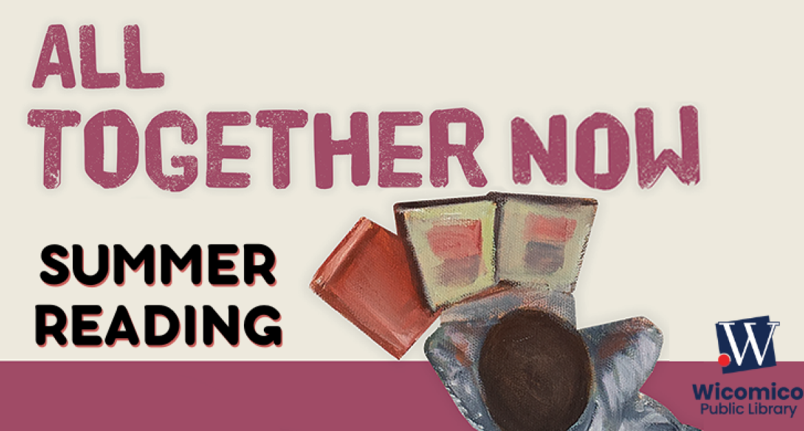 All Together NOw Summer Reading logo with child reading