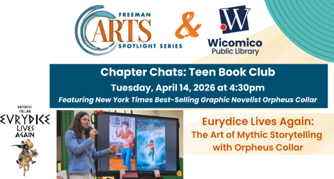 Featuring guest speaker award winning graphic novelist Orpheus Collar